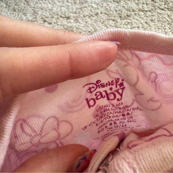 3-6M Disney Baby Minnie Mouse Footie Coverall - Picture 3 of 6